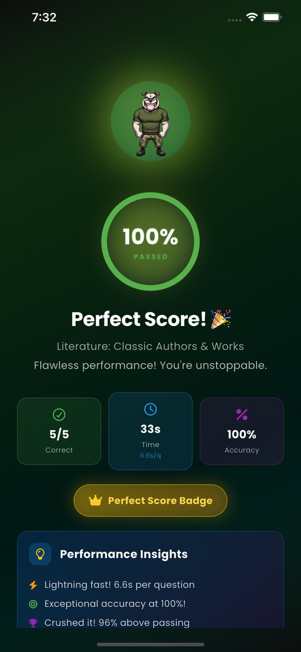 Lyt Quiz detailed results and recommendations